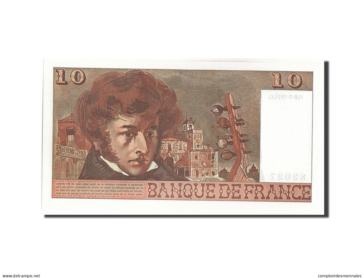 Billet, France, 10 Francs, 10 F 1972-1978 ''Berlioz'', 1975, 1975-03-06, SPL - 10 F 1972-1978 ''Berlioz''