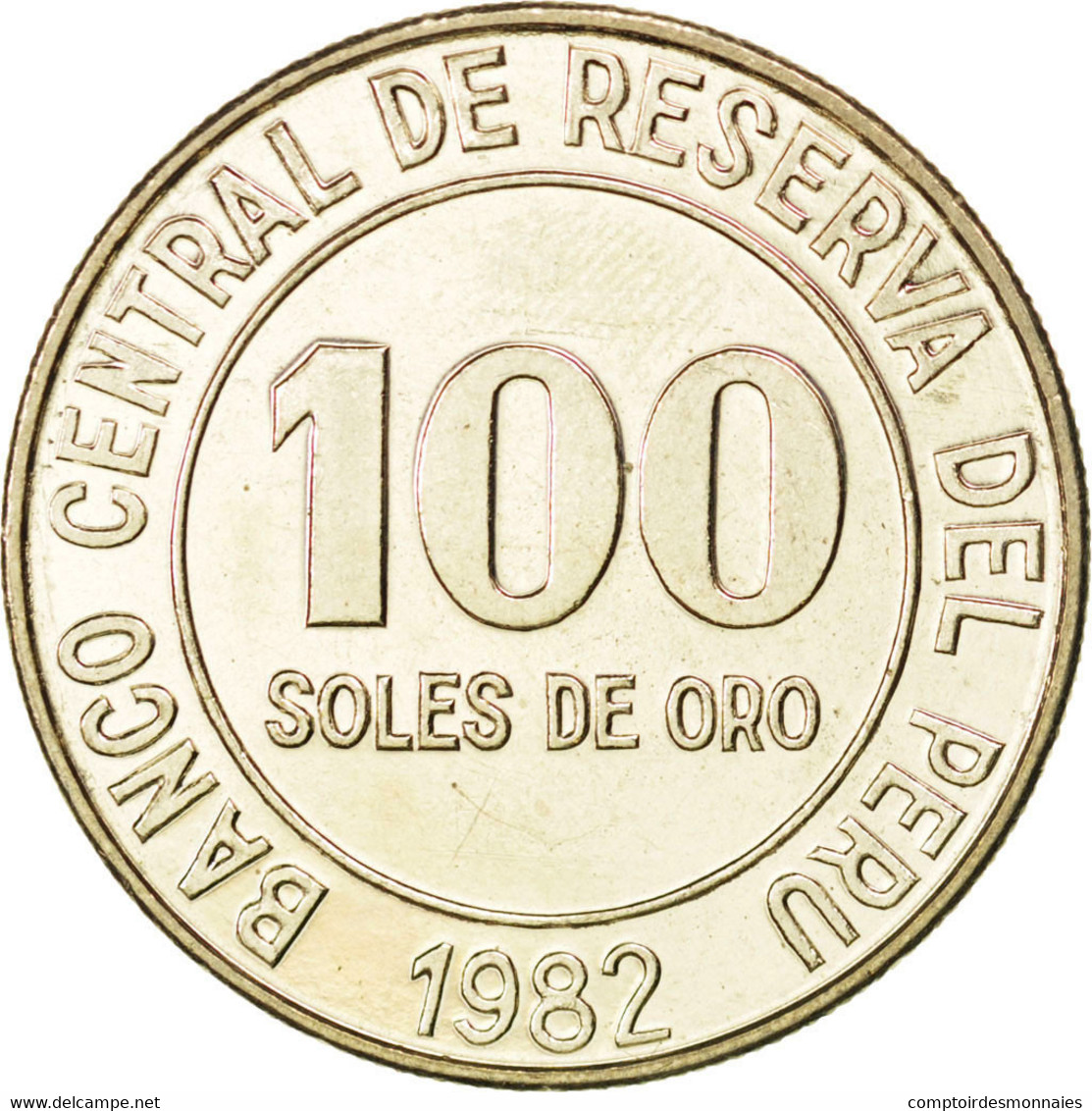 Monnaie, Pérou, 100 Soles, 1982, SPL, Copper-nickel, KM:283 - Peru