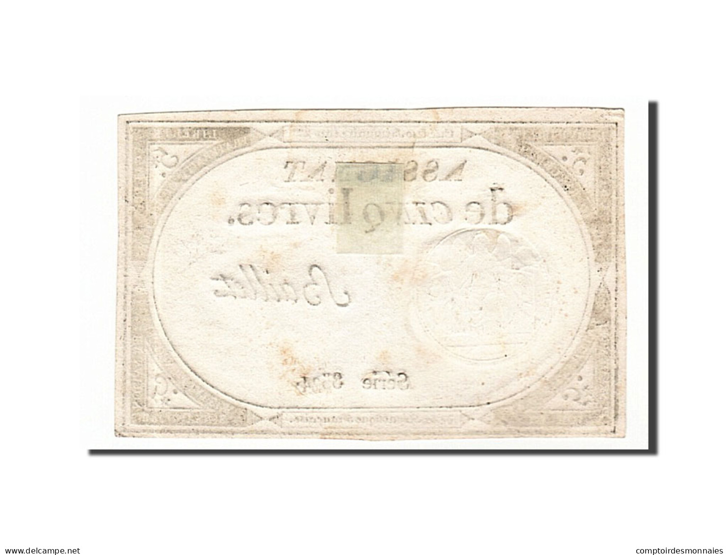Billet, France, 5 Livres, 1793, Baillet, TTB, KM:A76, Lafaurie:171 - Assignats & Mandats Territoriaux