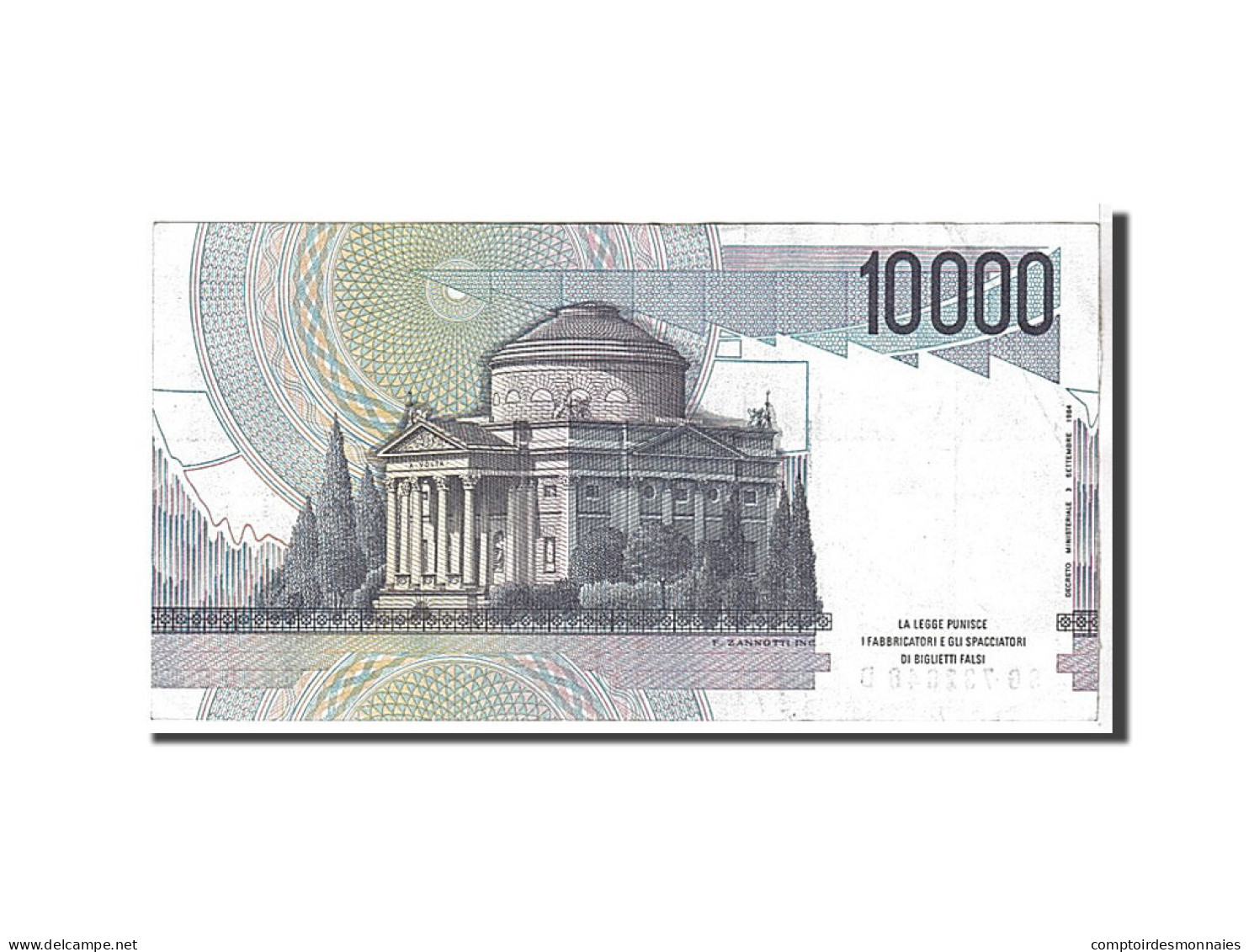 Billet, Italie, 10,000 Lire, 1984, KM:112c, TTB+ - 10.000 Lire