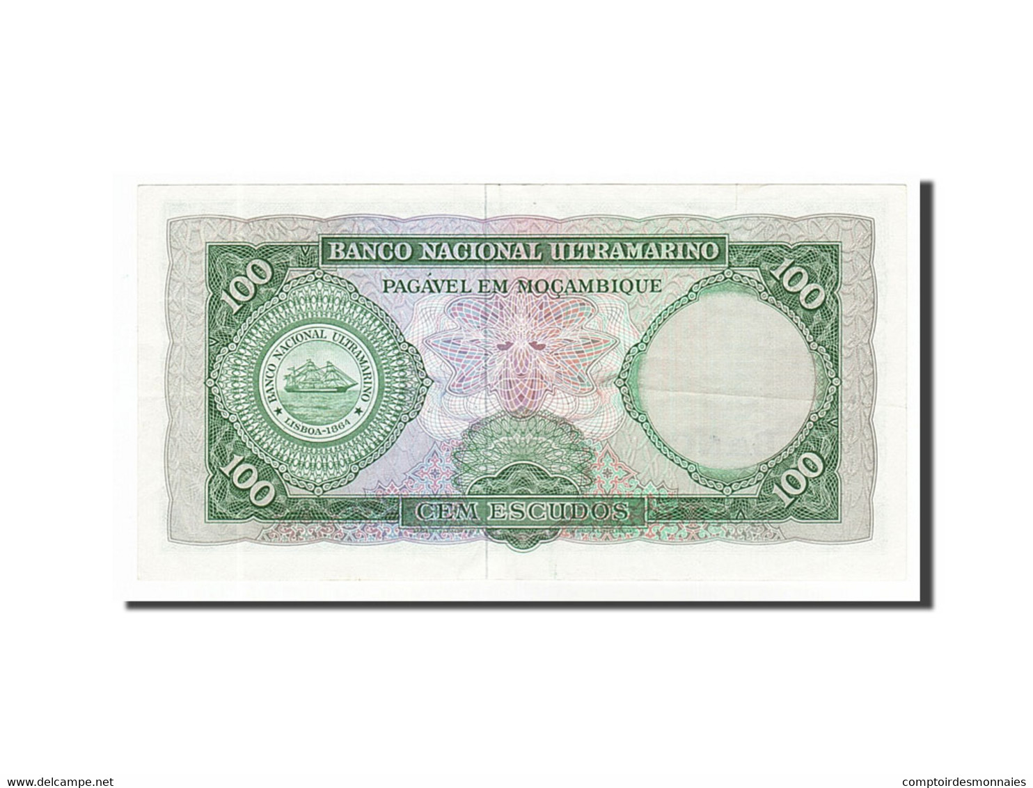 Billet, Mozambique, 100 Escudos, 1961, 1961-03-27, TTB+ - Mozambique