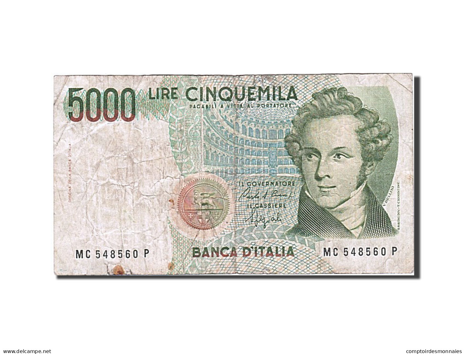 Billet, Italie, 5000 Lire, 1985, 1985-01-04, B+ - 5000 Lire