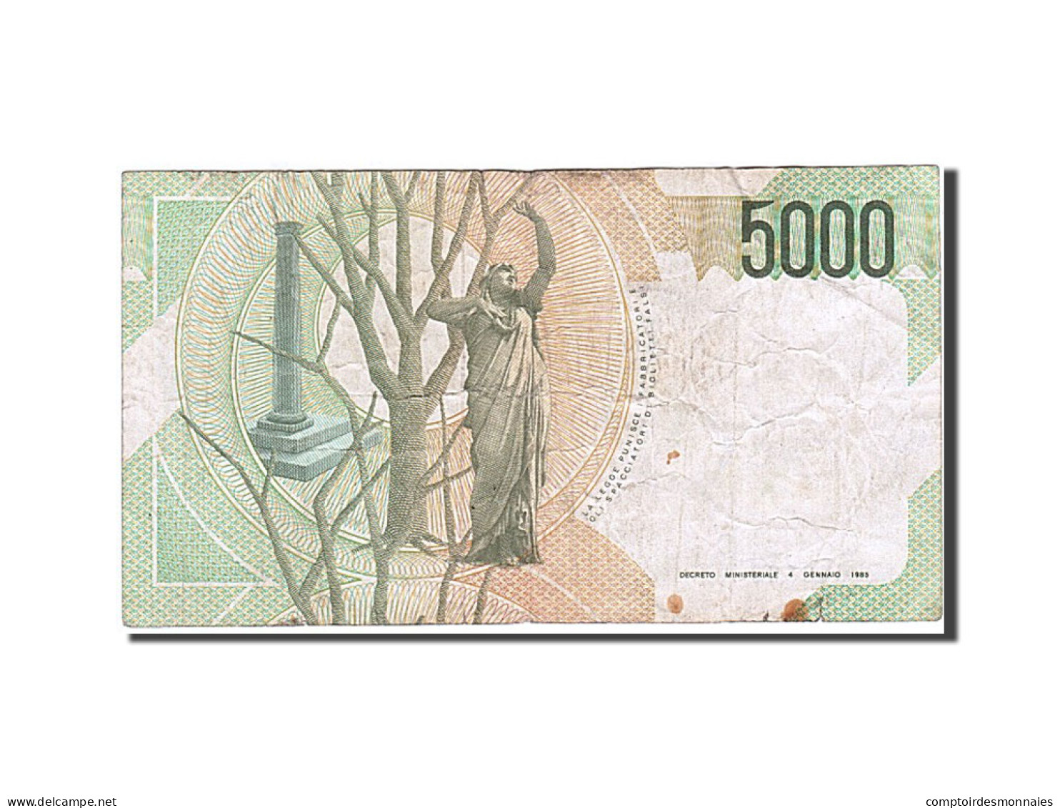 Billet, Italie, 5000 Lire, 1985, 1985-01-04, B+ - 5000 Lire