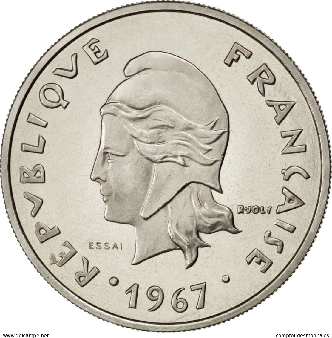 Monnaie, New Hebrides, 20 Francs, 1967, Paris, SPL, Nickel, KM:E3, Lecompte:41 - Vanuatu