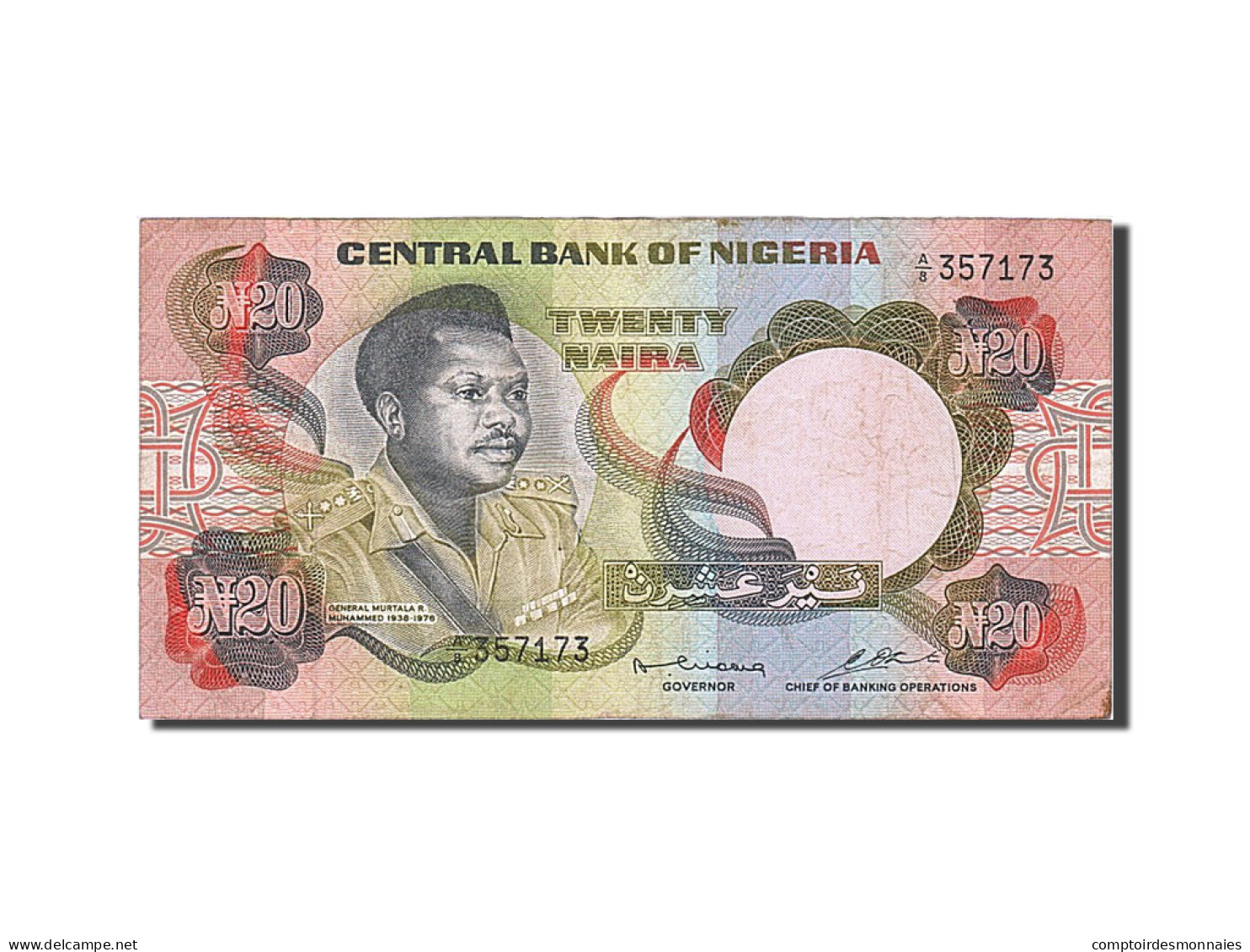 Billet, Nigéria, 20 Naira, 1977, TB - Nigeria