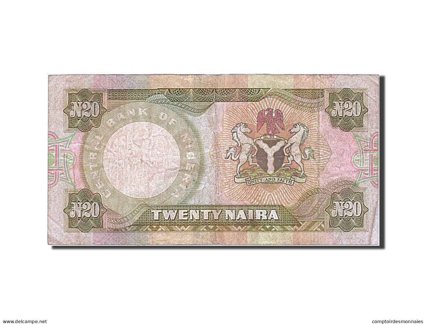 Billet, Nigéria, 20 Naira, 1977, TB - Nigeria