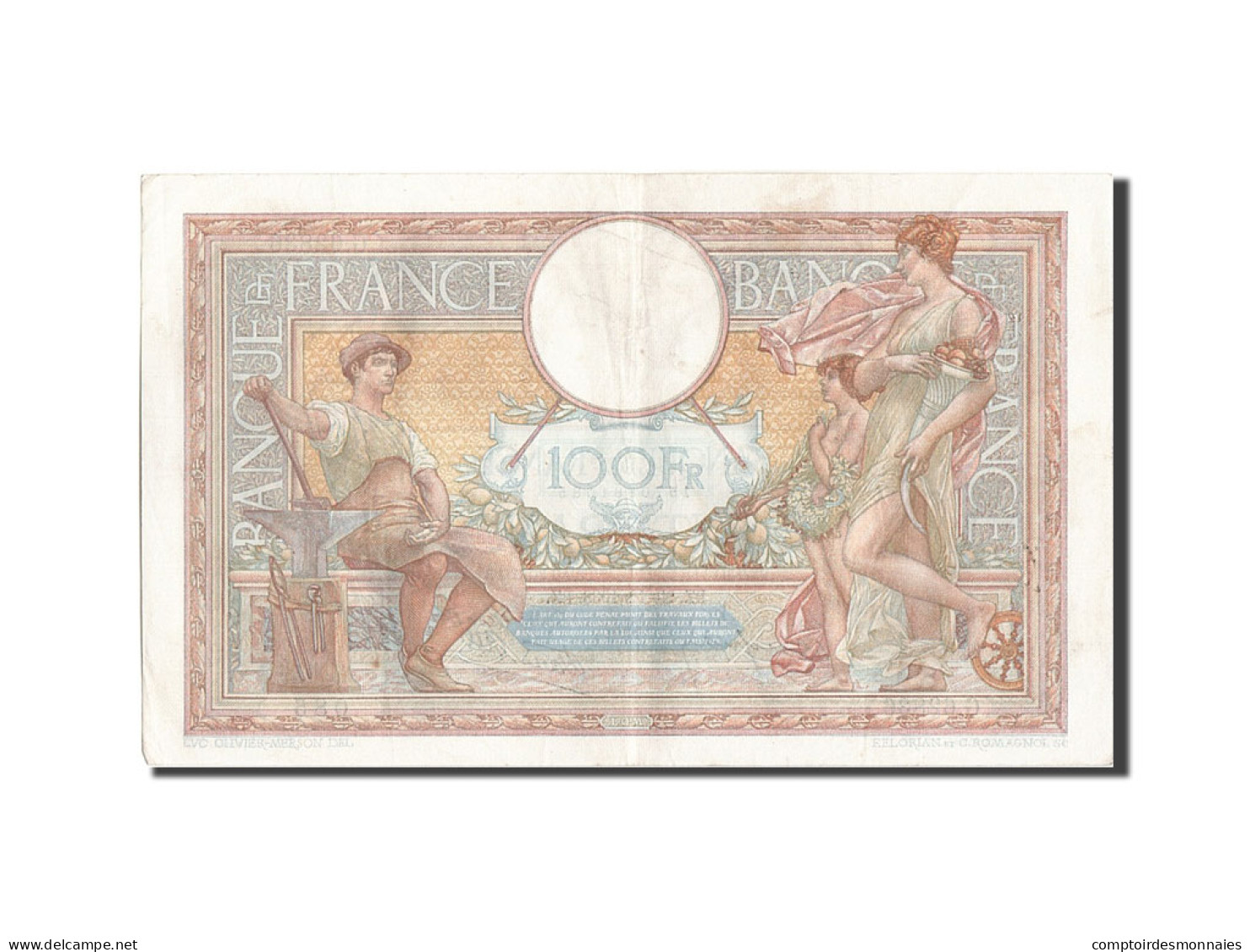 Billet, France, 100 Francs, 100 F 1908-1939 ''Luc Olivier Merson'', 1938 - 100 F 1908-1939 ''Luc Olivier Merson''