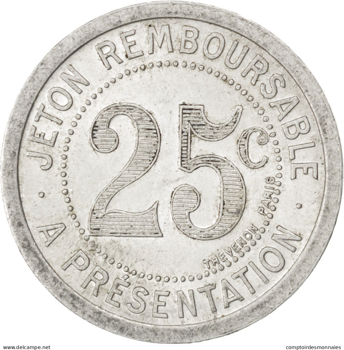 Monnaie, France, 25 Centimes, TTB, Aluminium, Elie:330.3 - Noodgeld