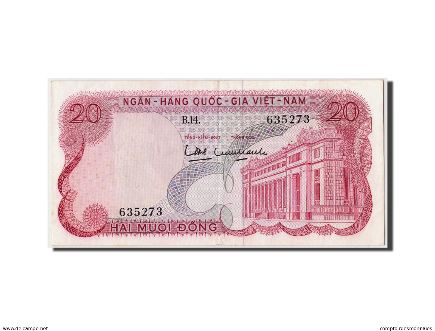 Billet, South Viet Nam, 20 Dông, NEUF - Vietnam