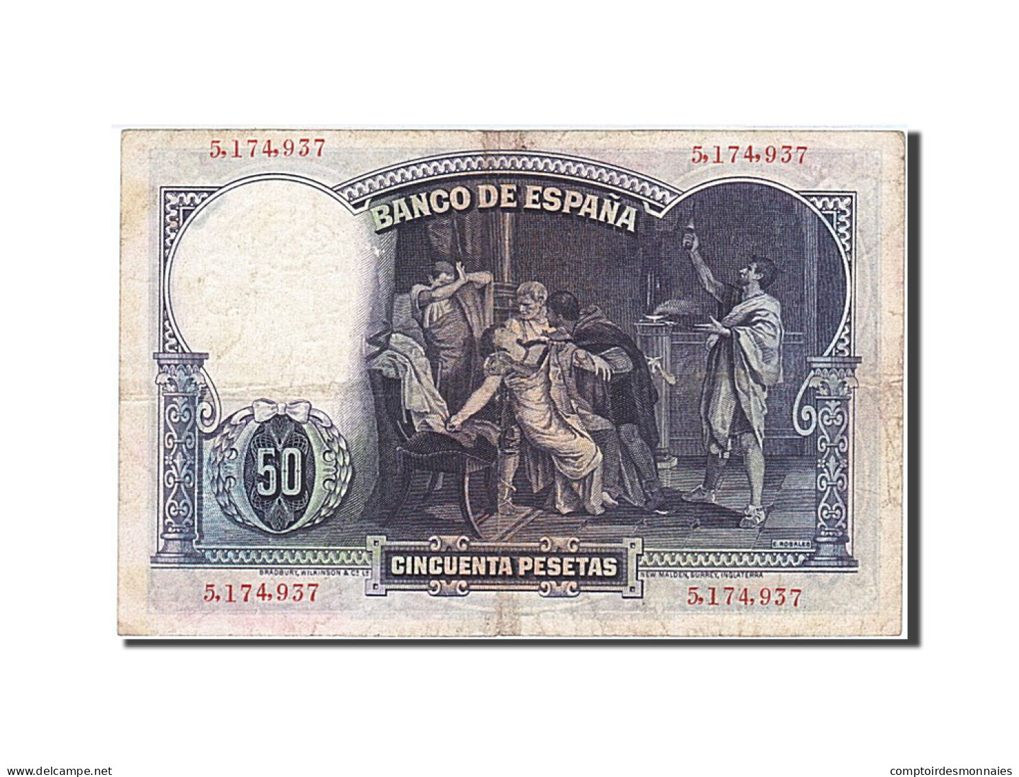 Billet, Espagne, 50 Pesetas, 1931, 1931-04-25, TB+ - 50 Pesetas