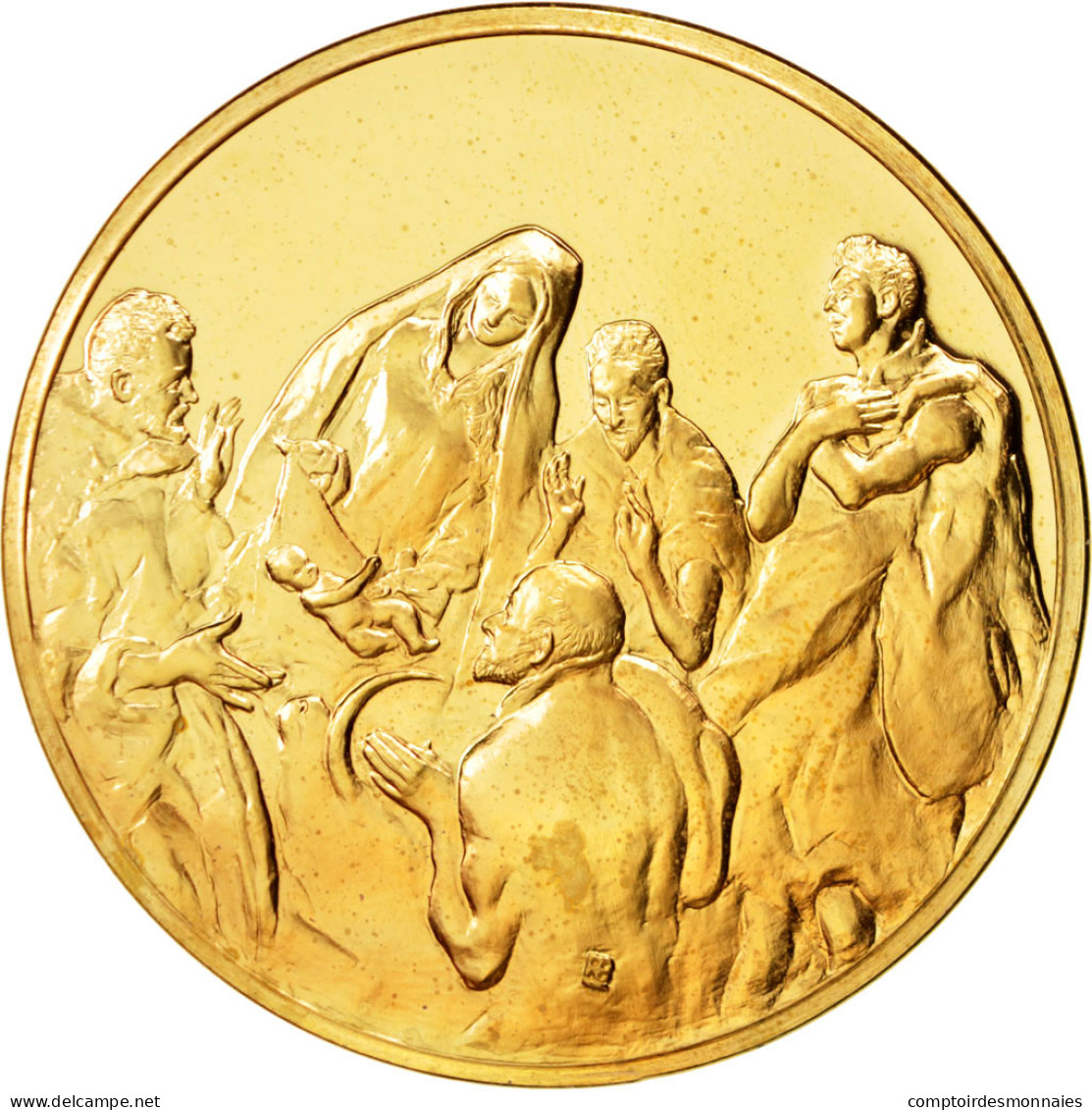Espagne, Medal, Arts & Culture, FDC, Bronze - Altri & Non Classificati