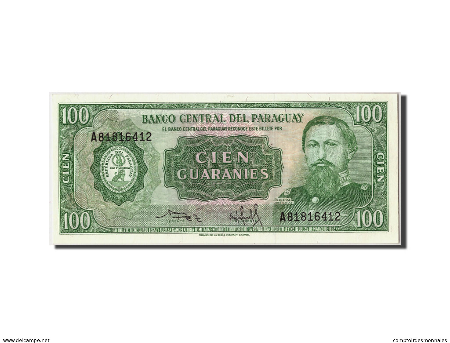 Billet, Paraguay, 100 Guaranies, NEUF - Paraguay