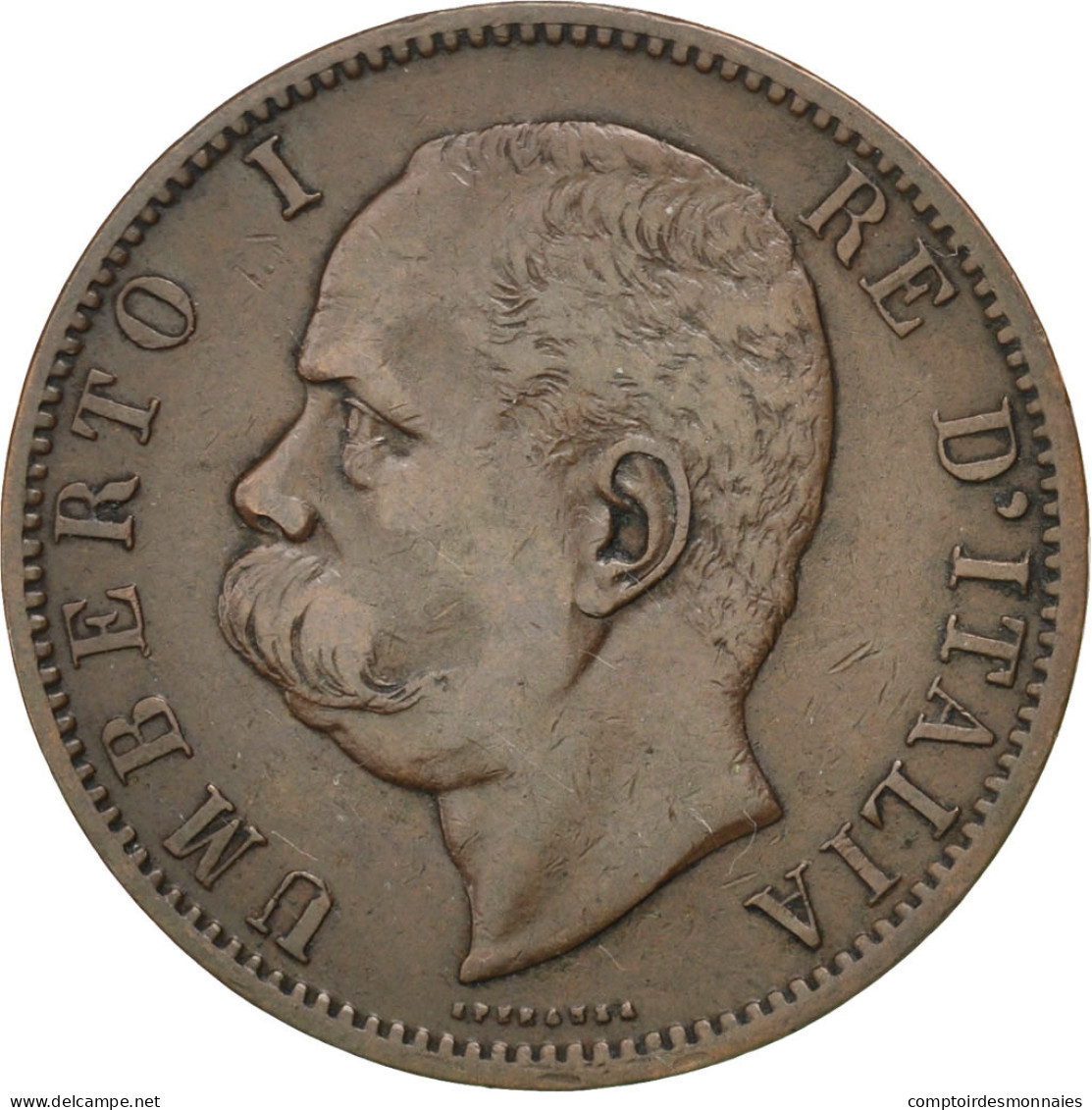 Monnaie, Italie, Umberto I, 10 Centesimi, 1894, Birmingham, TTB, Cuivre, KM:27.1 - 1878-1900 : Umberto I.