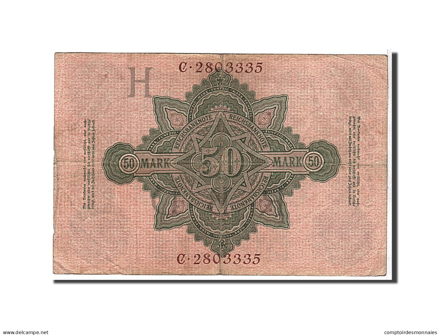 Billet, Allemagne, 50 Mark, 1910, KM:41, TB+ - 50 Mark