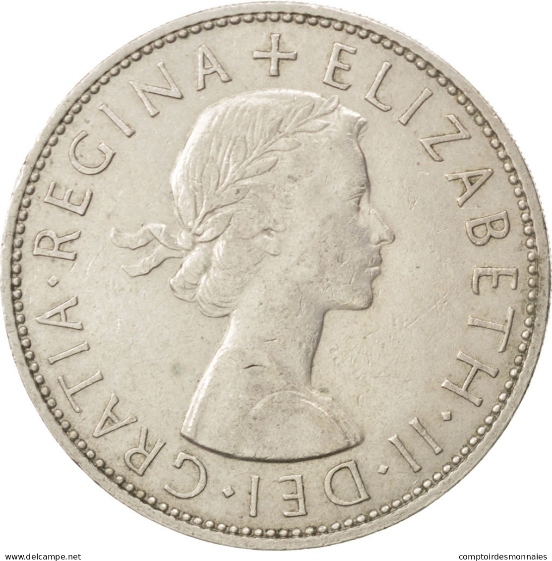 Monnaie, Grande-Bretagne, Elizabeth II, 1/2 Crown, 1966, TTB, Copper-nickel - K. 1/2 Crown