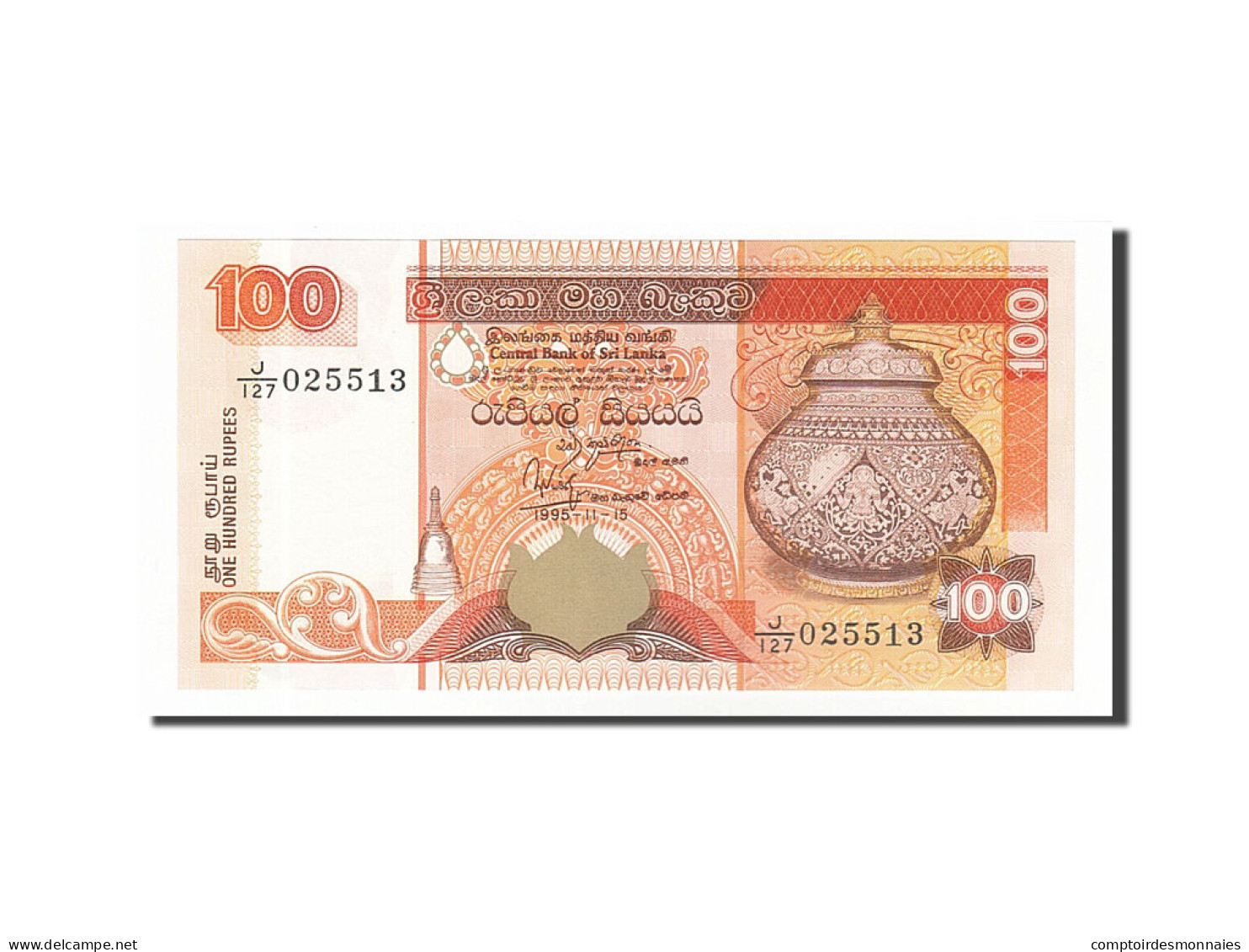 Billet, Sri Lanka, 100 Rupees, 1995, 1995-11-15, NEUF - Sri Lanka