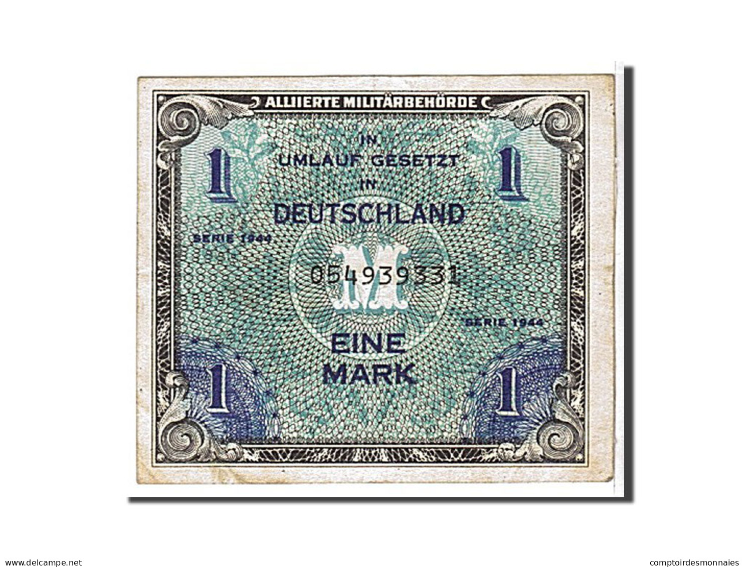 Billet, Allemagne, 1 Mark, 1944, KM:192b, TTB - Autres & Non Classés