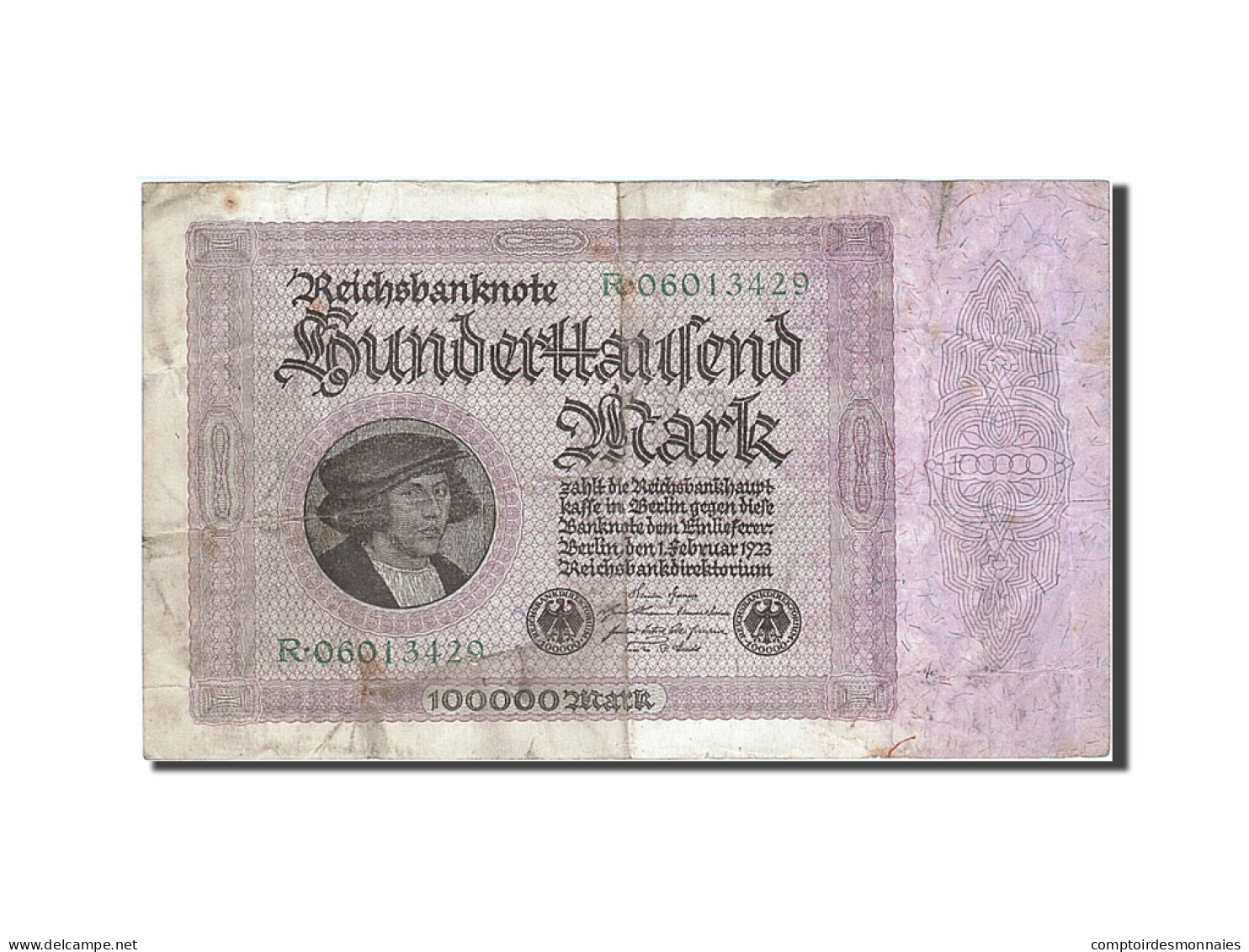 Billet, Allemagne, 100,000 Mark, 1923, 1923-02-01, TTB - 100.000 Mark