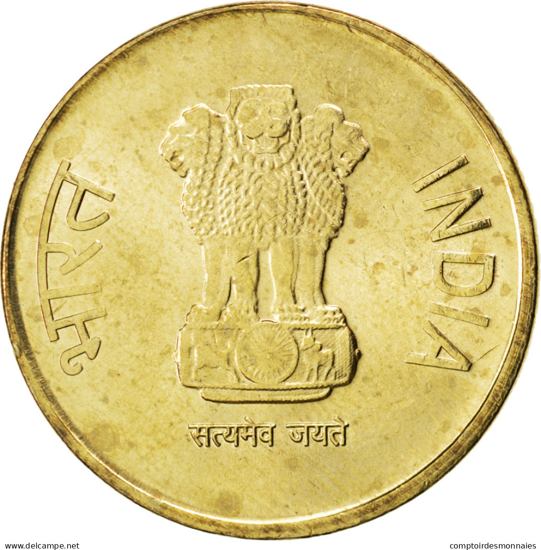 Monnaie, INDIA-REPUBLIC, 5 Rupees, 2011, SPL, Nickel-brass, KM:399.2 - Inde