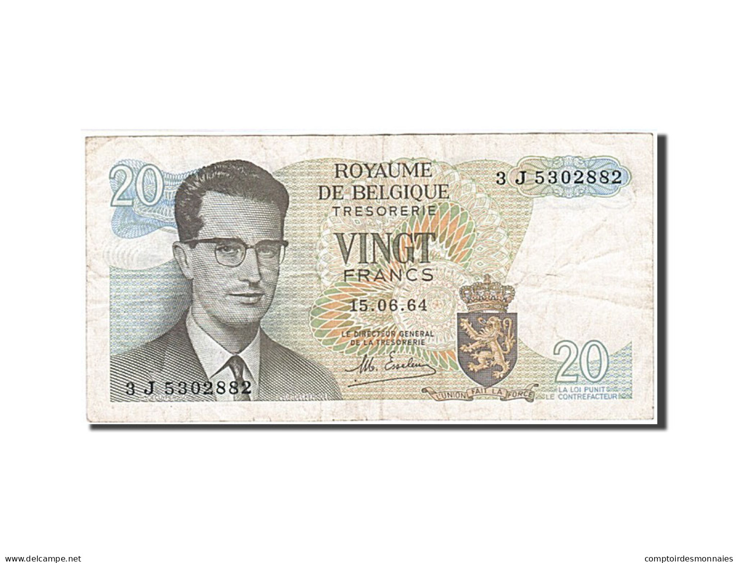 [#257764] Belgique, 20 Francs, Type Roi Baudouin I - Autres & Non Classés