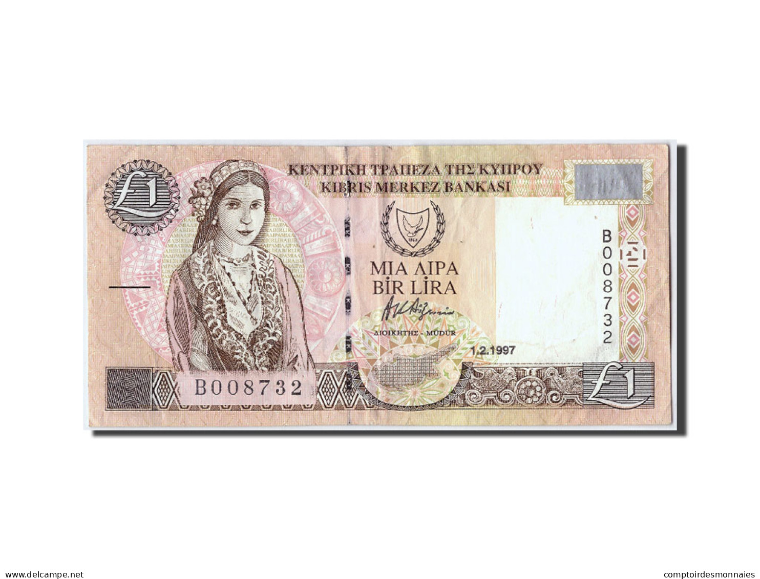 Billet, Chypre, 1 Pound, 1997, 1997-02-01, TTB+ - Cyprus