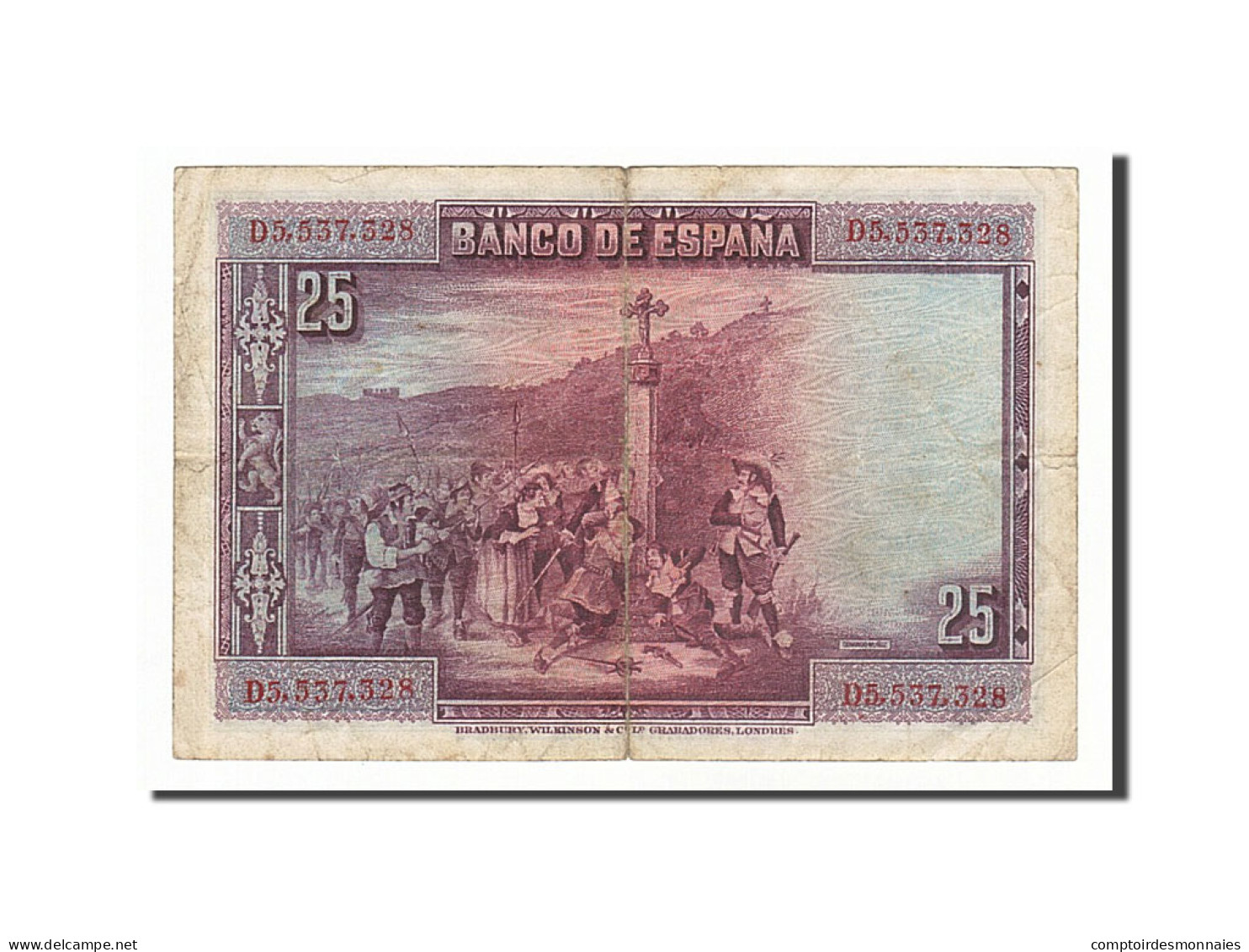 Billet, Espagne, 25 Pesetas, 1928, 1928-08-15, TB - 1-2-5-25 Pesetas