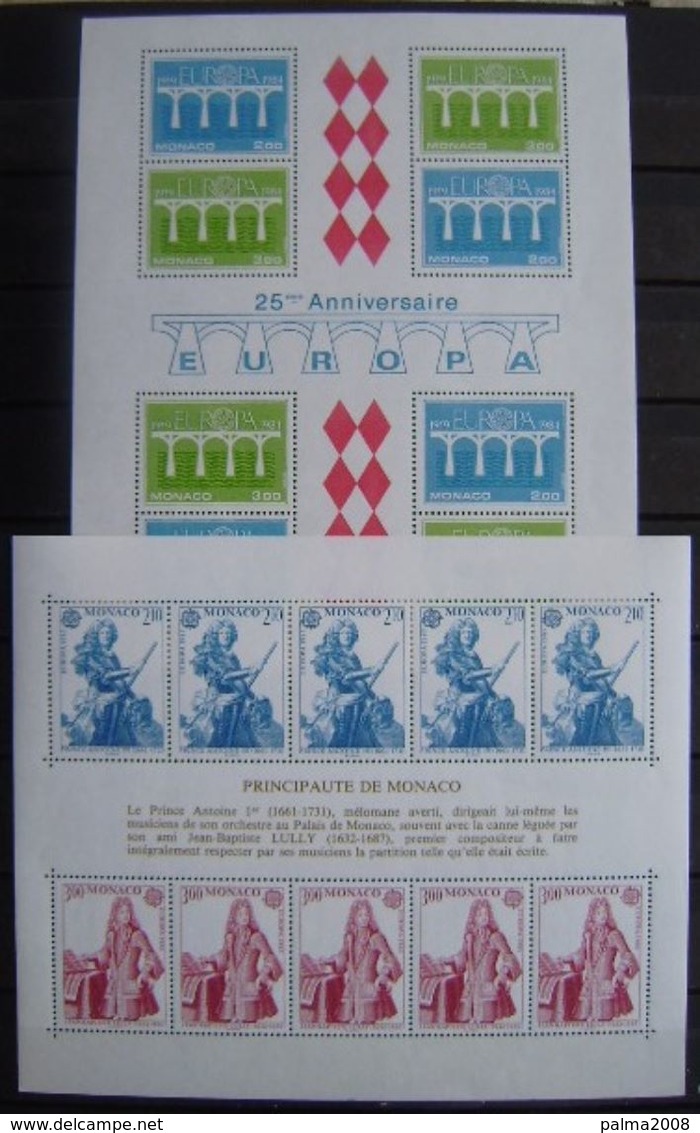 TEMA EUROPA ( CEPT ) LOTE 63 SERIES + 1 CARNET + 12 HOJITAS NUEVOS ** SIN CHARNELA- VER LAS 6 FOTOS - Sammlungen