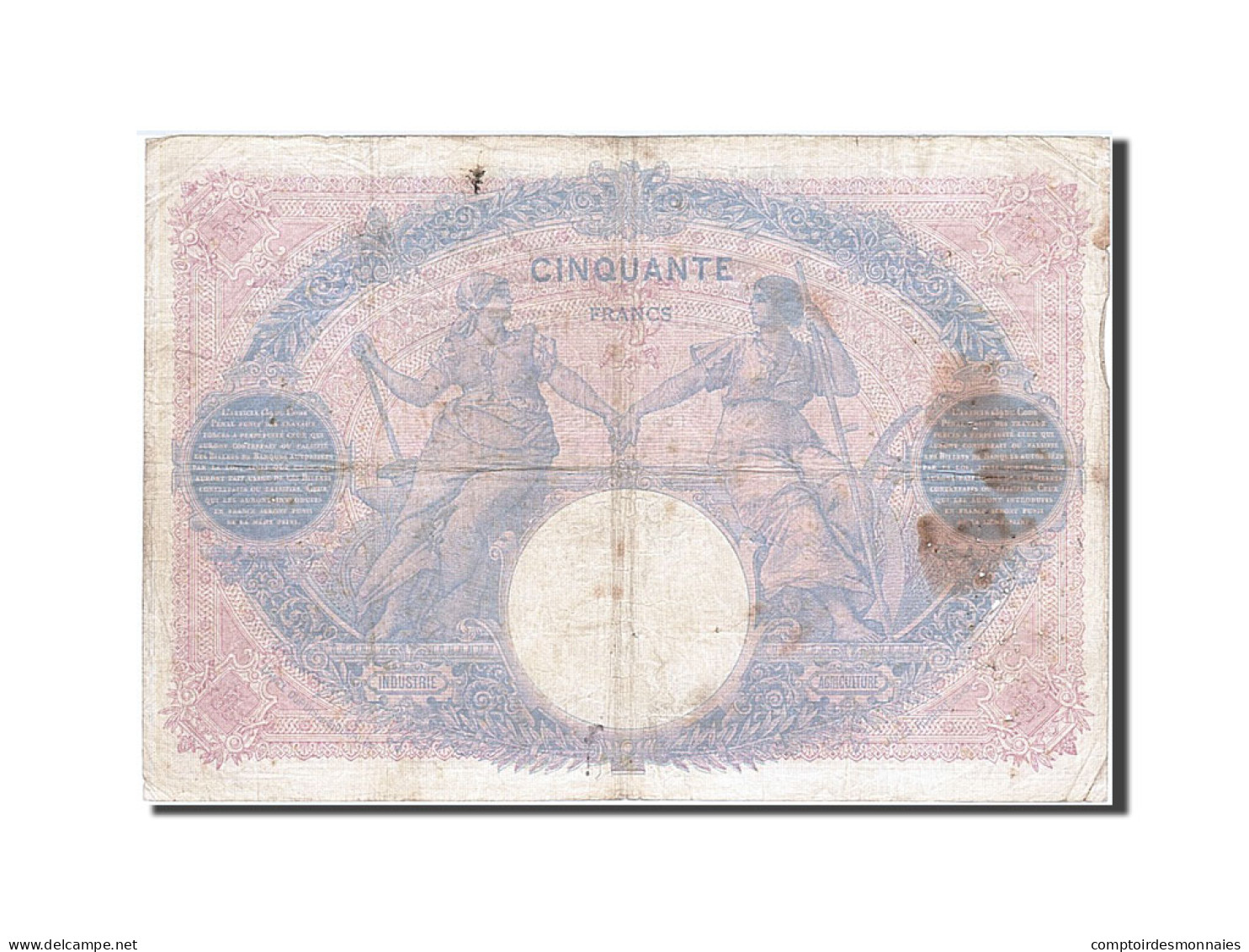 Billet, France, 50 Francs, 50 F 1889-1927 ''Bleu Et Rose'', 1911, 1911-12-05 - 50 F 1889-1927 ''Bleu Et Rose''