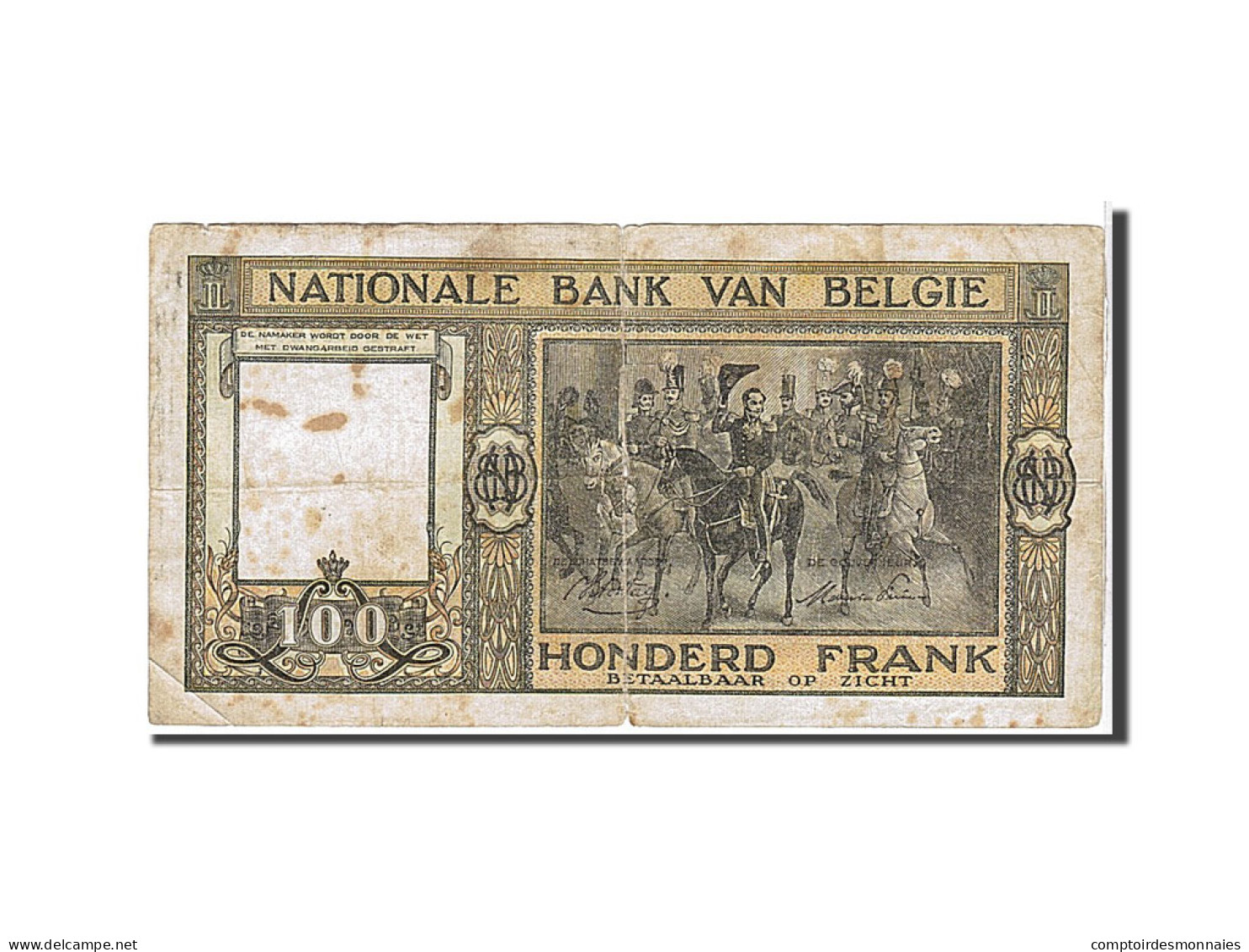 Billet, Belgique, 100 Francs, 1946, TB - 100 Francs