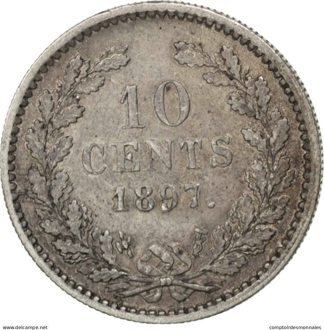 Monnaie, Pays-Bas, Wilhelmina I, 10 Cents, 1897, TTB+, Argent, KM:116 - 10 Cent