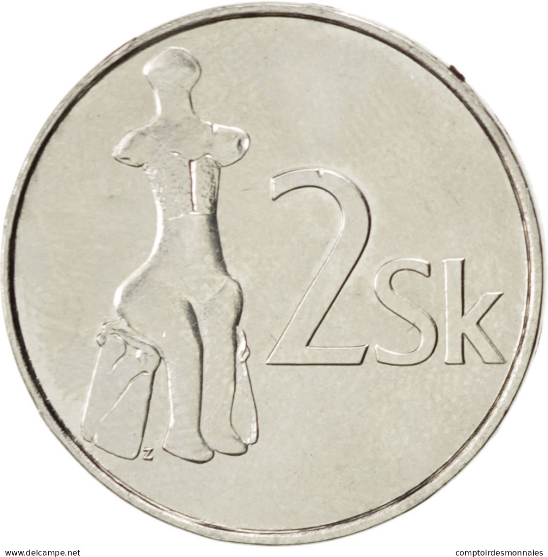 Monnaie, Slovaquie, 2 Koruna, 2007, SPL, Nickel Plated Steel, KM:13 - Slowakei