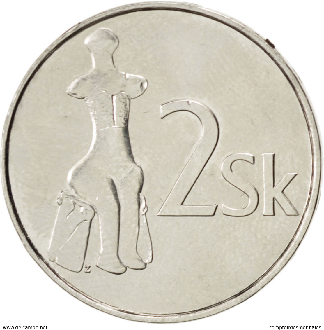 Monnaie, Slovaquie, 2 Koruna, 2007, SPL, Nickel Plated Steel, KM:13 - Slovaquie