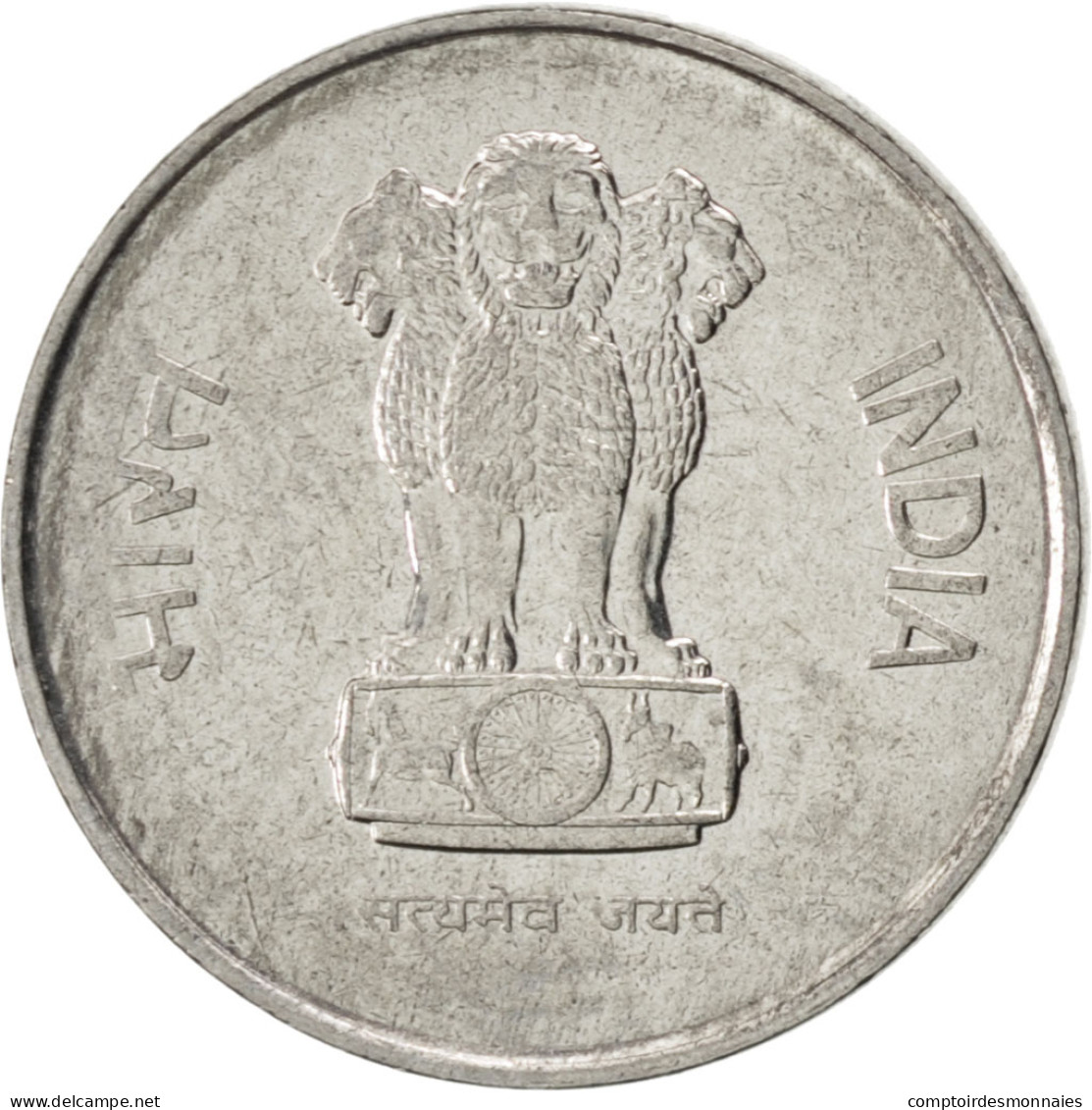 Monnaie, INDIA-REPUBLIC, 10 Paise, 1989, SUP, Stainless Steel, KM:40.1 - Inde