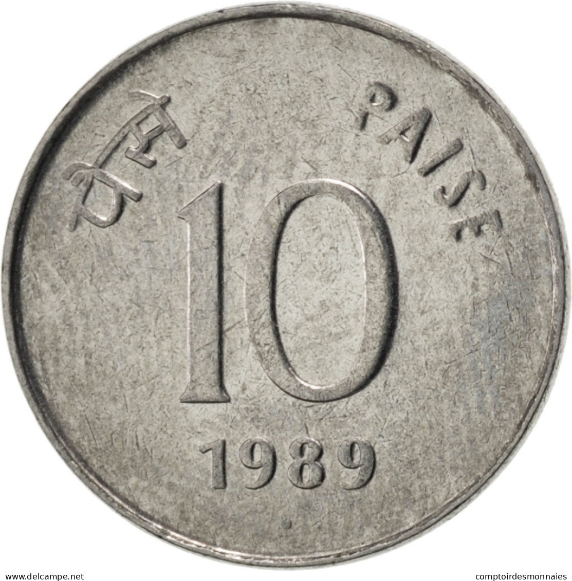 Monnaie, INDIA-REPUBLIC, 10 Paise, 1989, SUP, Stainless Steel, KM:40.1 - Inde