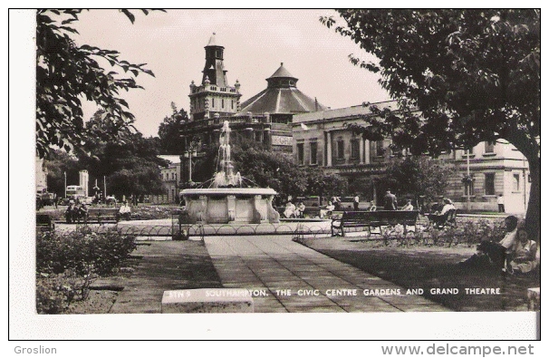 SOUTHAMPTON 9 THE CIVIC CENTRE GARDENS AND GRAND THEETRE - Southampton