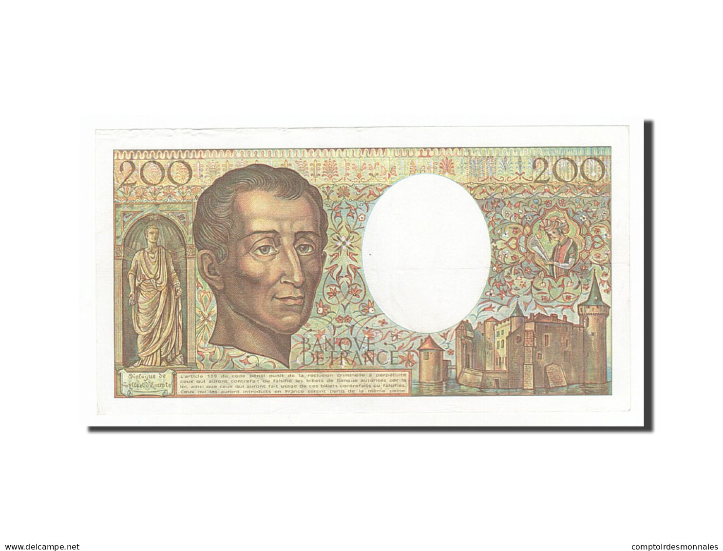 Billet, France, 200 Francs, 200 F 1981-1994 ''Montesquieu'', 1986, TTB+ - 200 F 1981-1994 ''Montesquieu''