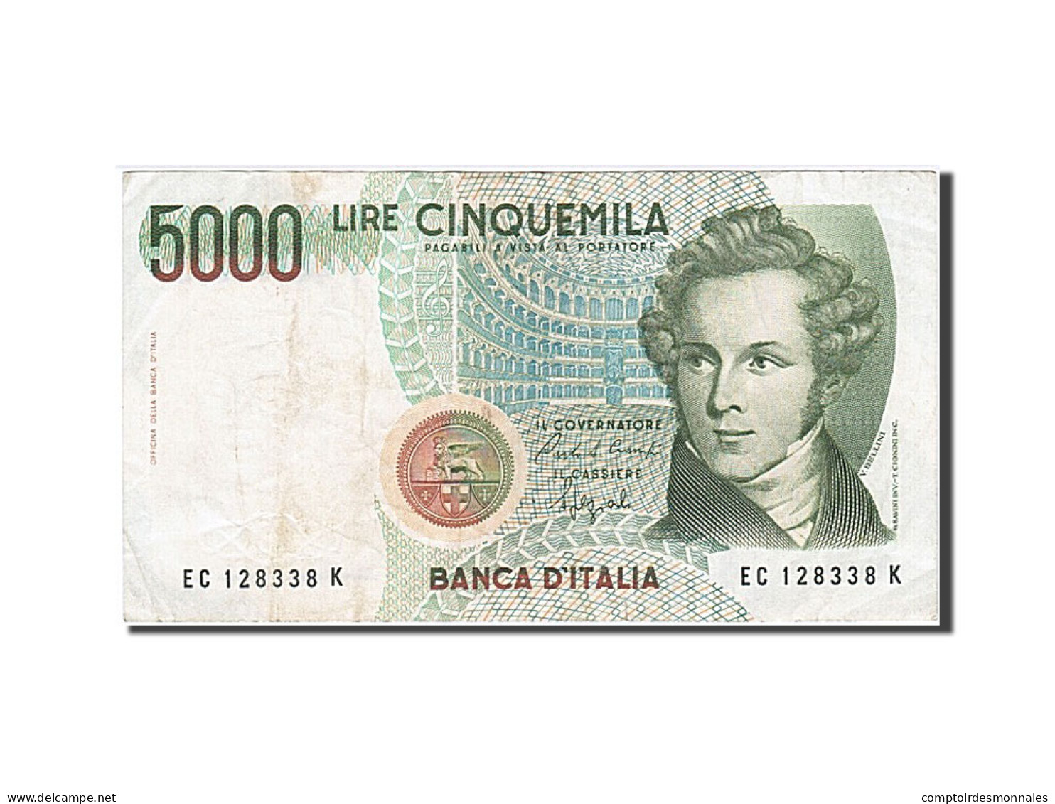 Billet, Italie, 5000 Lire, 1985, 1985-01-04, TTB - 5000 Liras