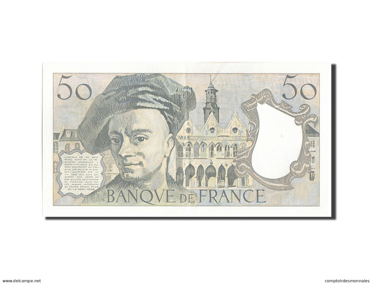 Billet, France, 50 Francs, 50 F 1976-1992 ''Quentin De La Tour'', 1988, SUP - 50 F 1976-1992 ''quentin De La Tour''