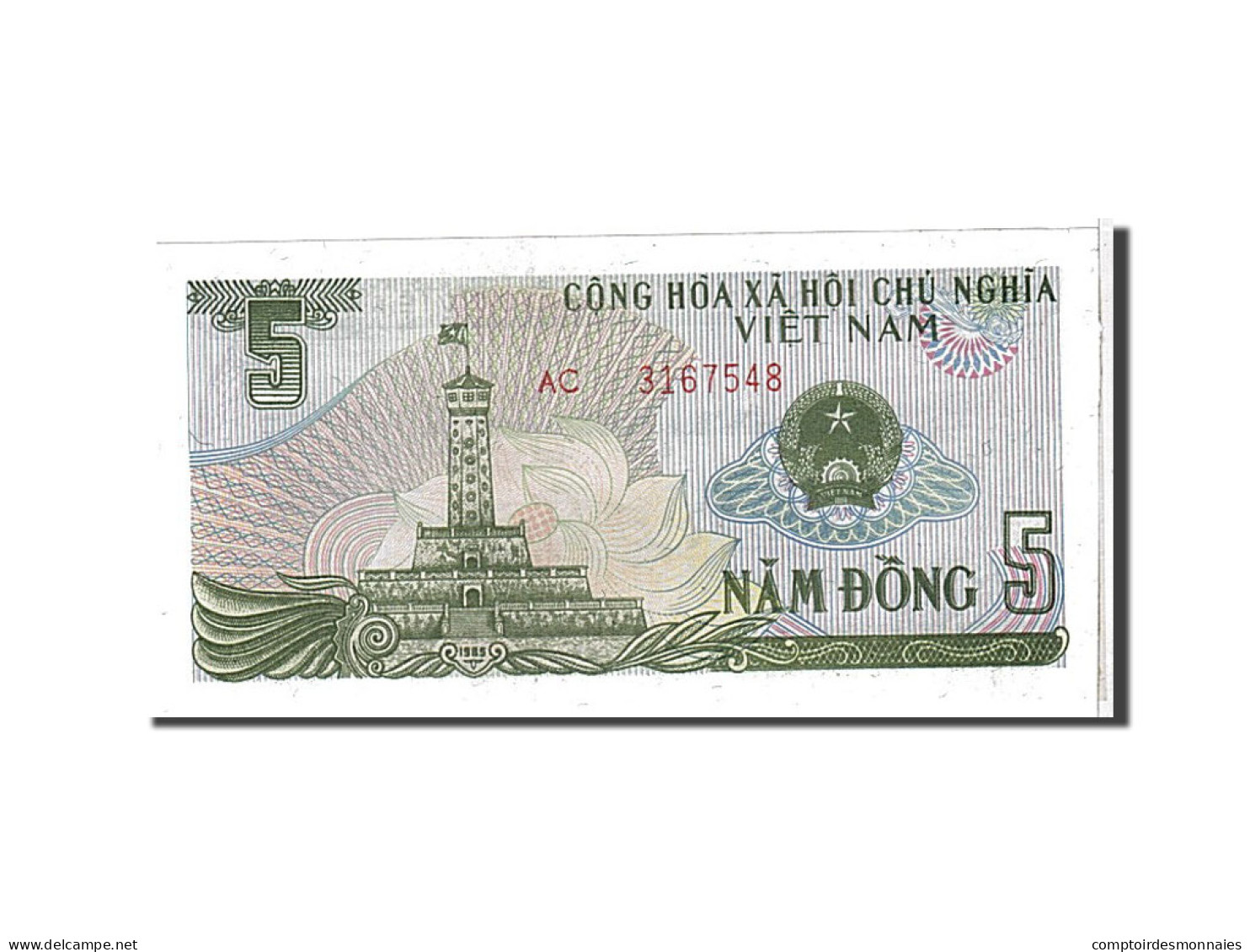 Billet, Viet Nam, 5 D<ox>ng, 1985, KM:92a, NEUF - Vietnam