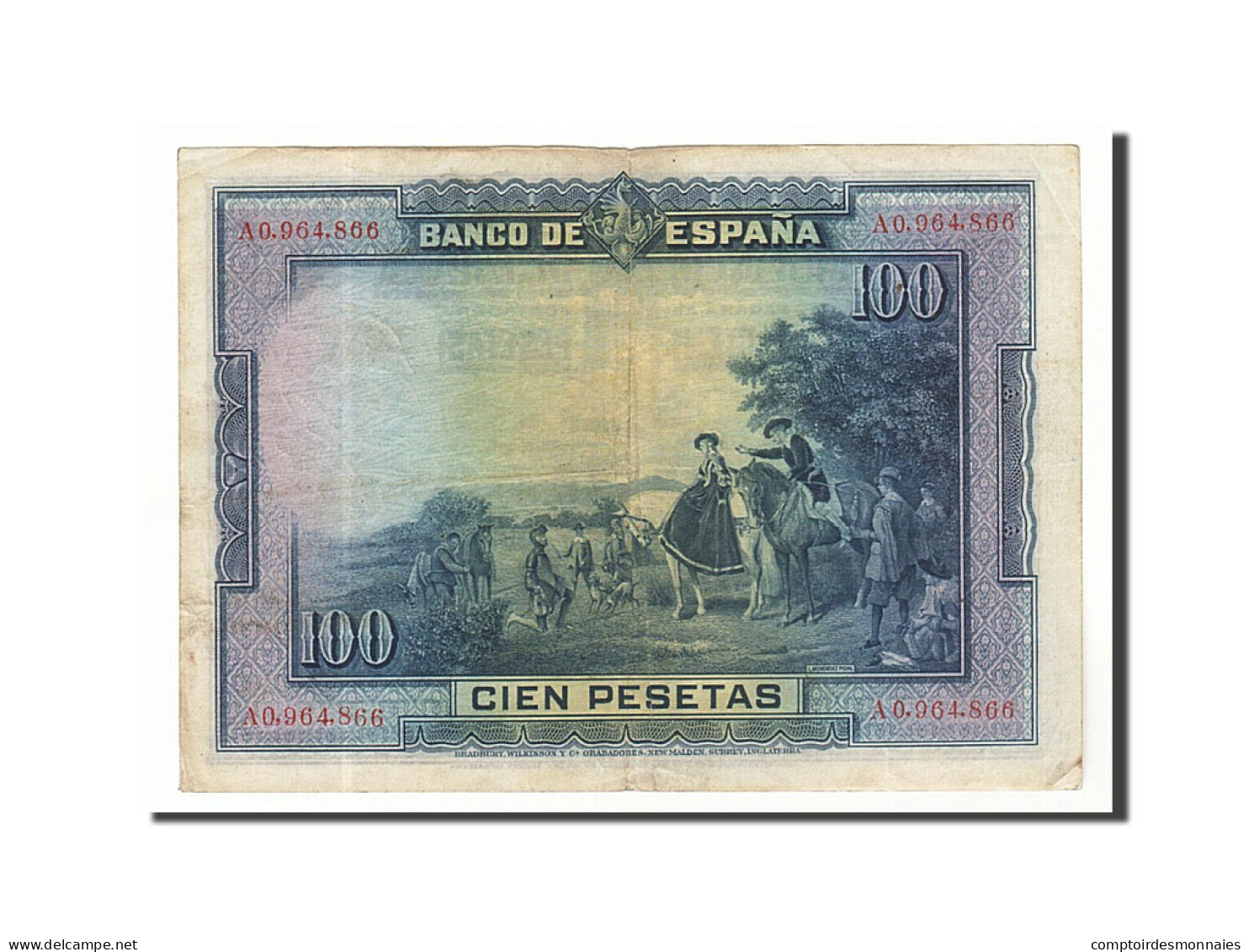 Billet, Espagne, 100 Pesetas, 1928, 1928-08-15, TTB - 100 Pesetas