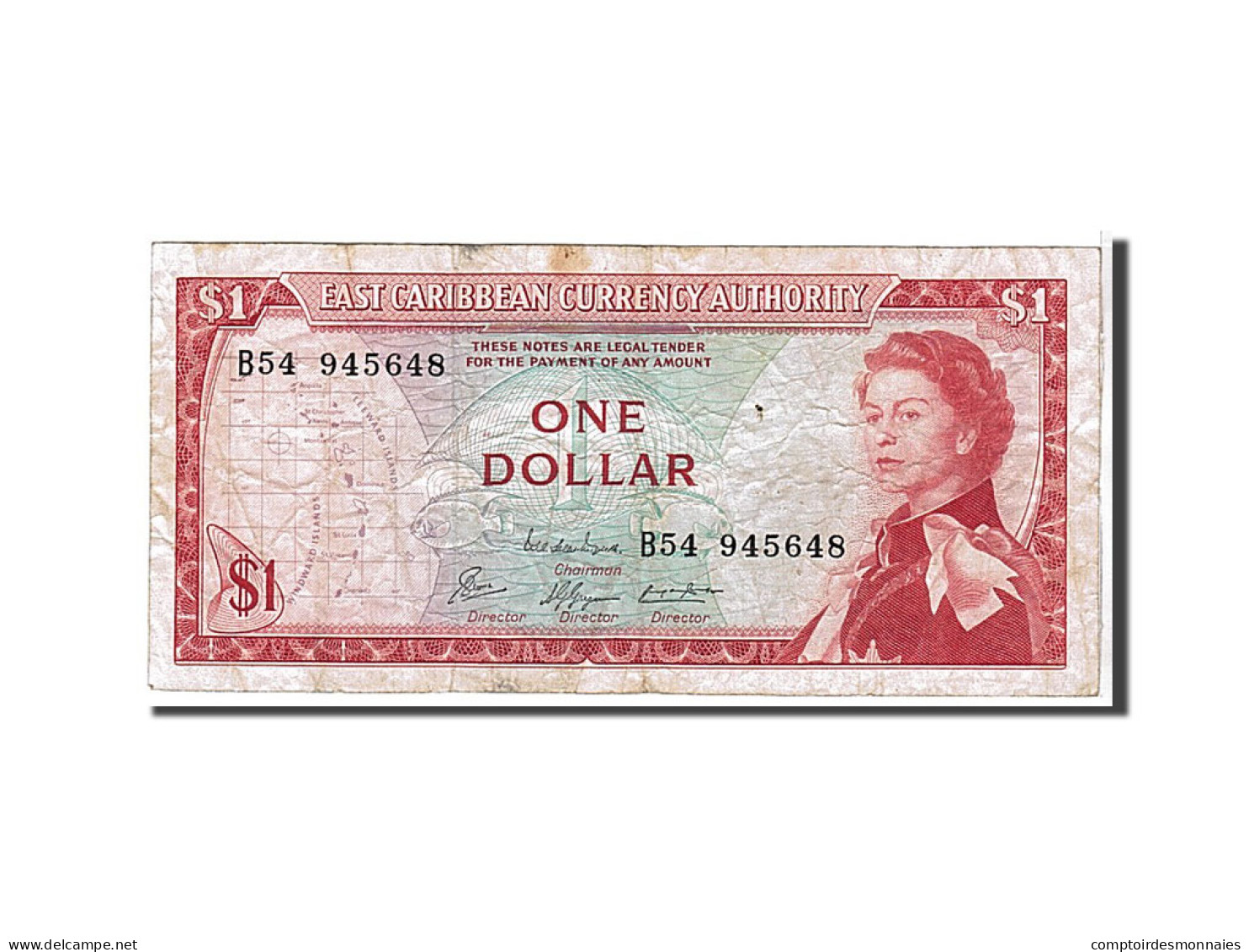 Billet, Etats Des Caraibes Orientales, 1 Dollar, 1965, TTB - Ostkaribik