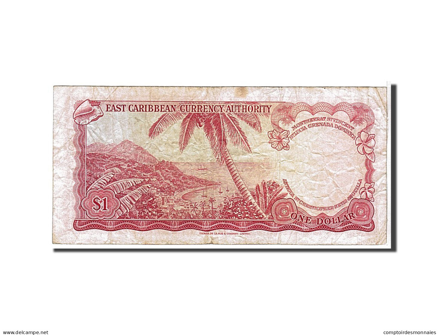 Billet, Etats Des Caraibes Orientales, 1 Dollar, 1965, TTB - Caraïbes Orientales