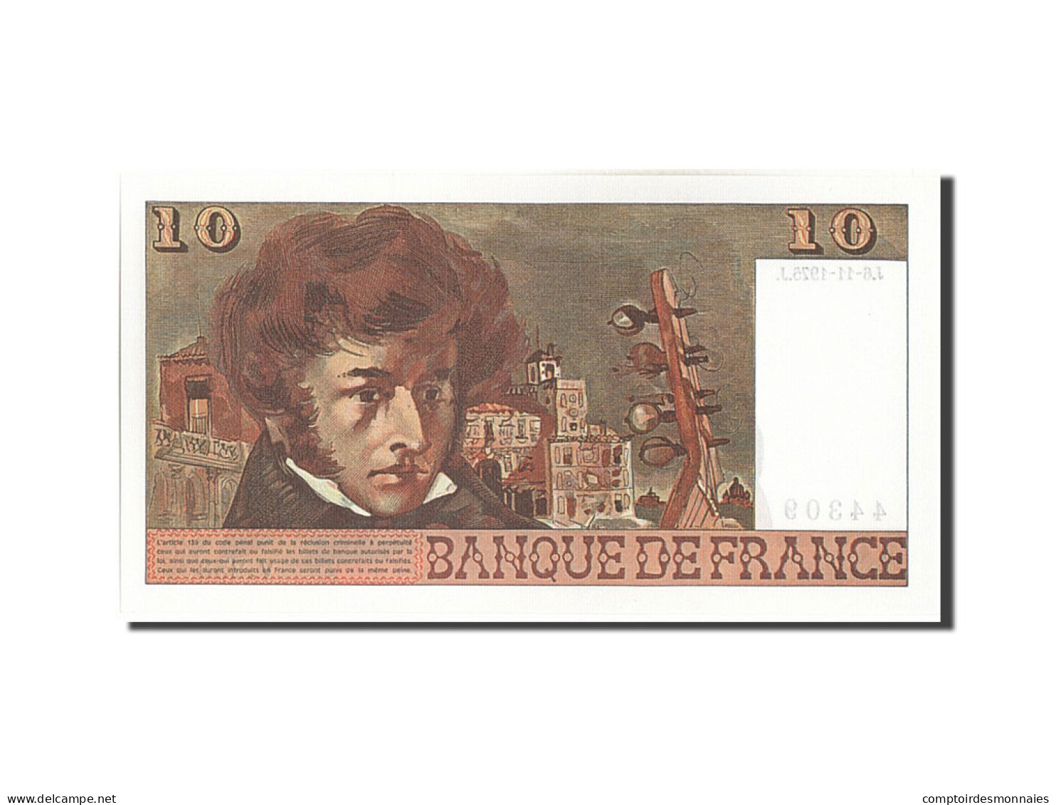 Billet, France, 10 Francs, 10 F 1972-1978 ''Berlioz'', 1975, 1975-11-06, NEUF - 10 F 1972-1978 ''Berlioz''