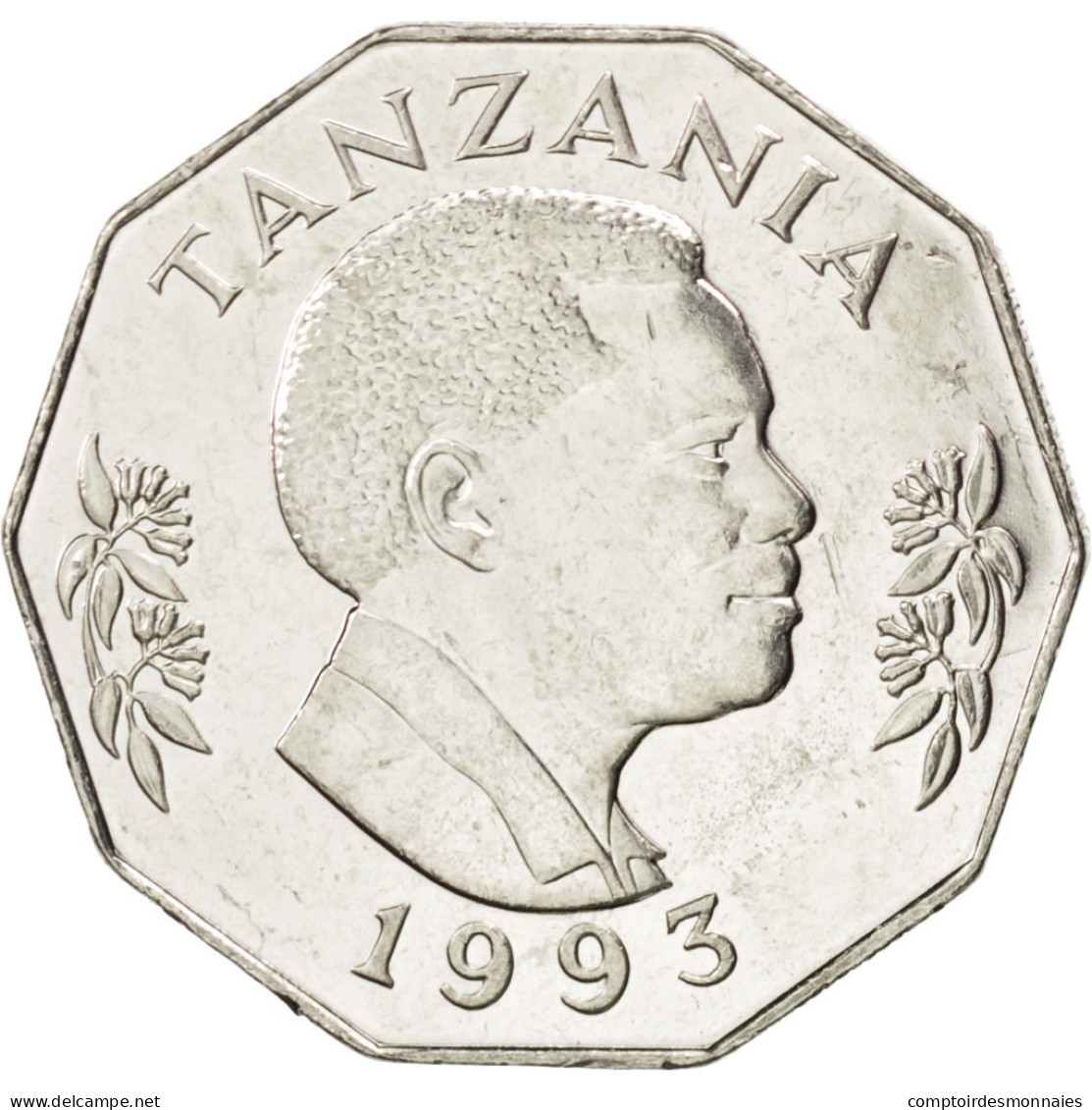 Monnaie, Tanzania, 5 Shilingi, 1993, SPL, Nickel Clad Steel, KM:23a.2 - Tanzanie