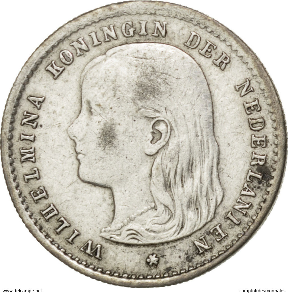 Monnaie, Pays-Bas, Wilhelmina I, 10 Cents, 1896, TTB+, Argent, KM:116 - 10 Cent