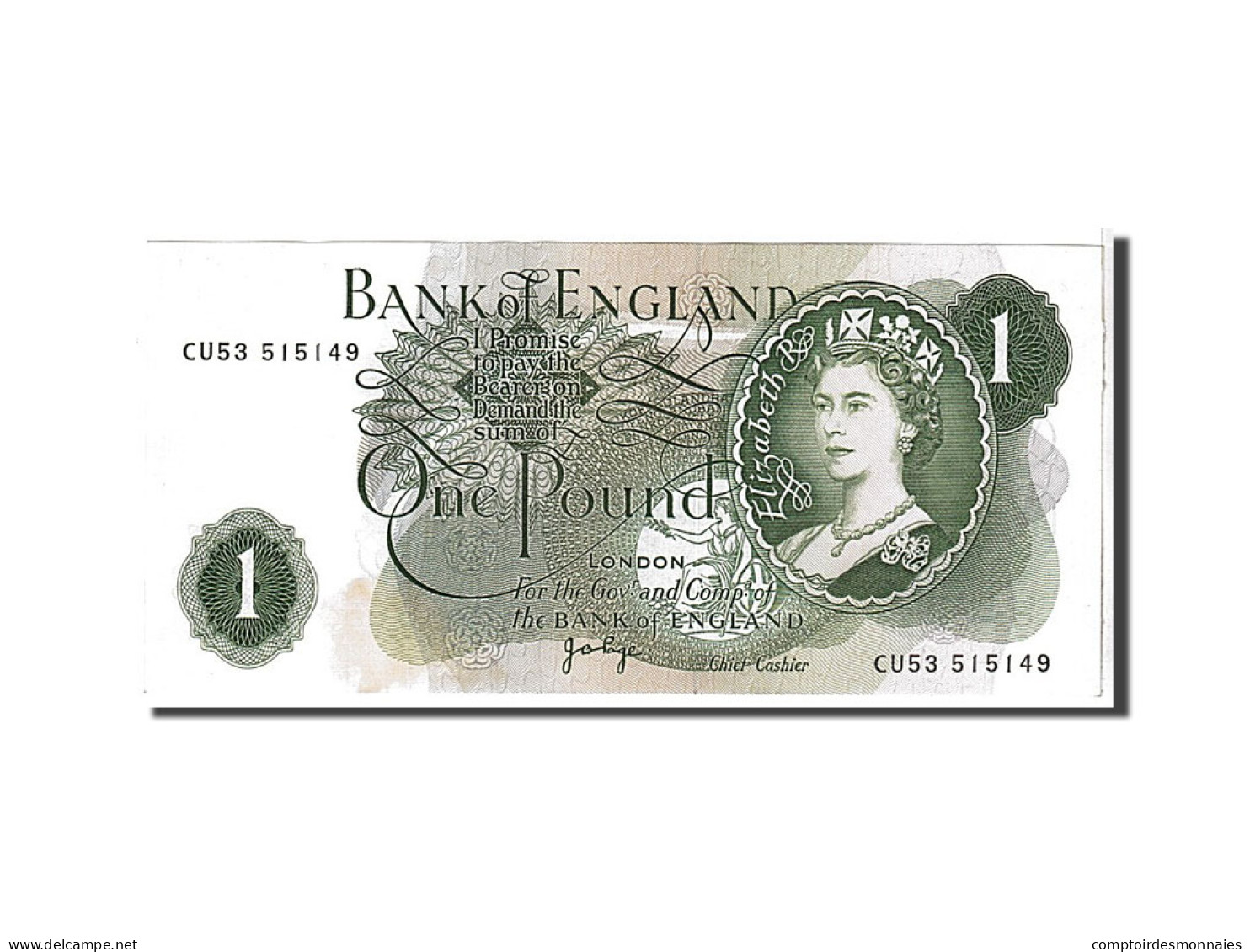 Billet, Grande-Bretagne, 1 Pound, 1970, SUP - 1 Pond