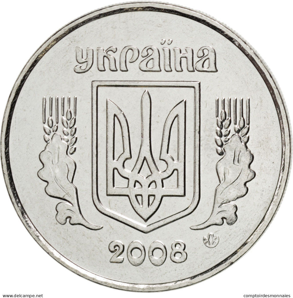 Monnaie, Ukraine, 5 Kopiyok, 2008, SPL, Stainless Steel, KM:7 - Ukraine