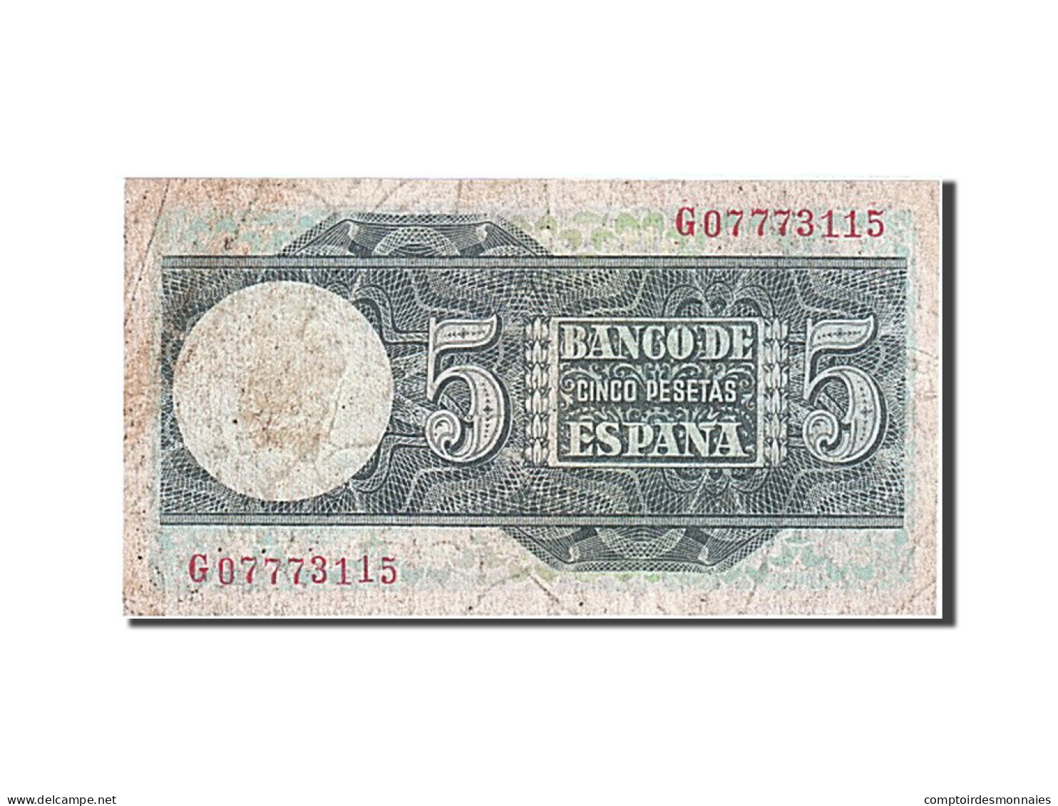 Billet, Espagne, 5 Pesetas, 1948, 1948-03-05, TB - 5 Pesetas