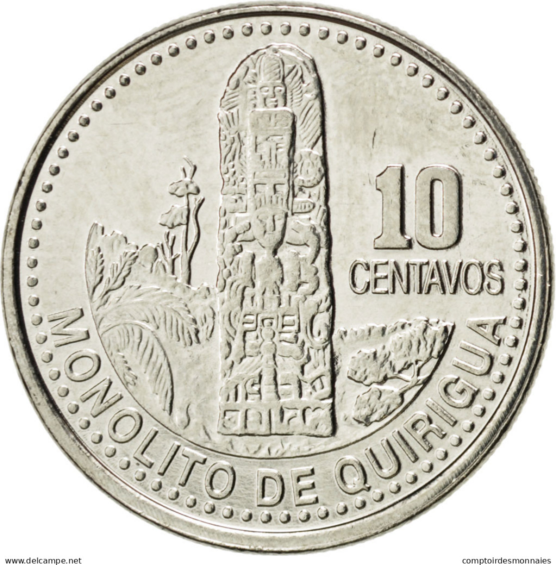 Monnaie, Guatemala, 10 Centavos, 2008, SPL, Copper-nickel, KM:277.6 - Guatemala