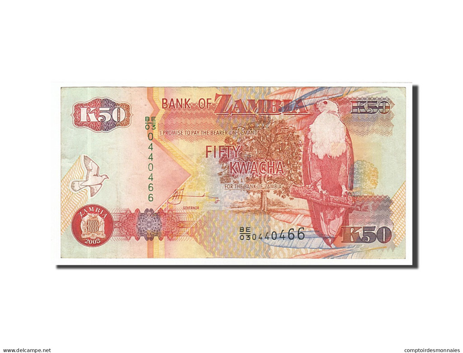 Billet, Zambie, 50 Kwacha, 2003, TTB - Zambia